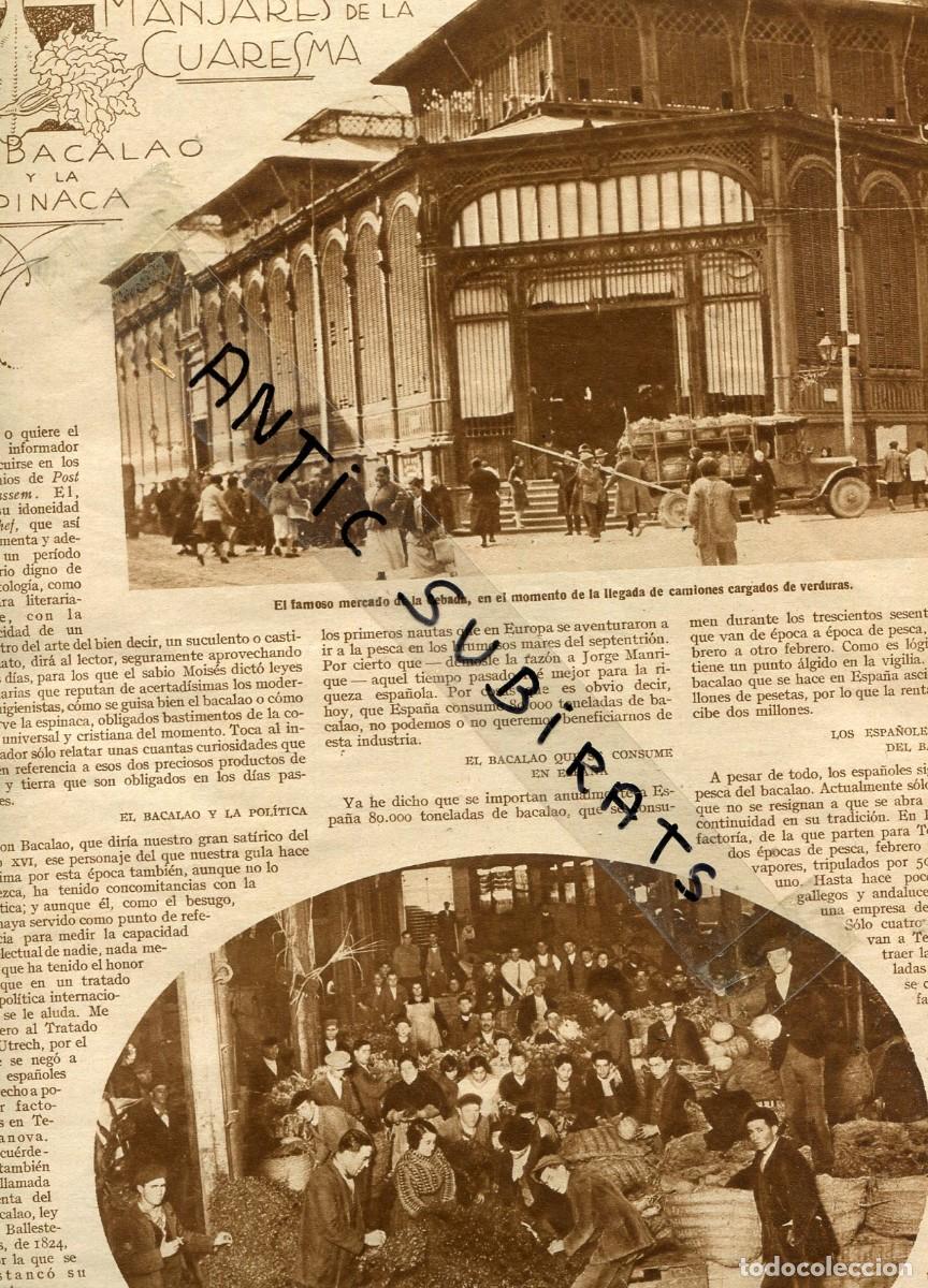 Coleccionismo de revistas y peri&oacute;dicos: REVISTA A&Ntilde;O 1928 MERCADO DE LA CEBADA TORERO ANGEL CARRATALA RAFAEL LOPEZ DE HARO TOMELLOSO