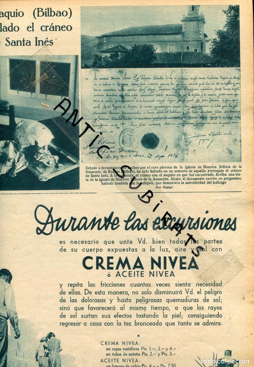 Collection Magazines and Newspapers: REVISTA A&Ntilde;O 1934 EL CRANEO DE SANTA INES EN BAQUIO BAKIO ZUMARRAGA LA ALMOLDA UNIO RABASSAIRES