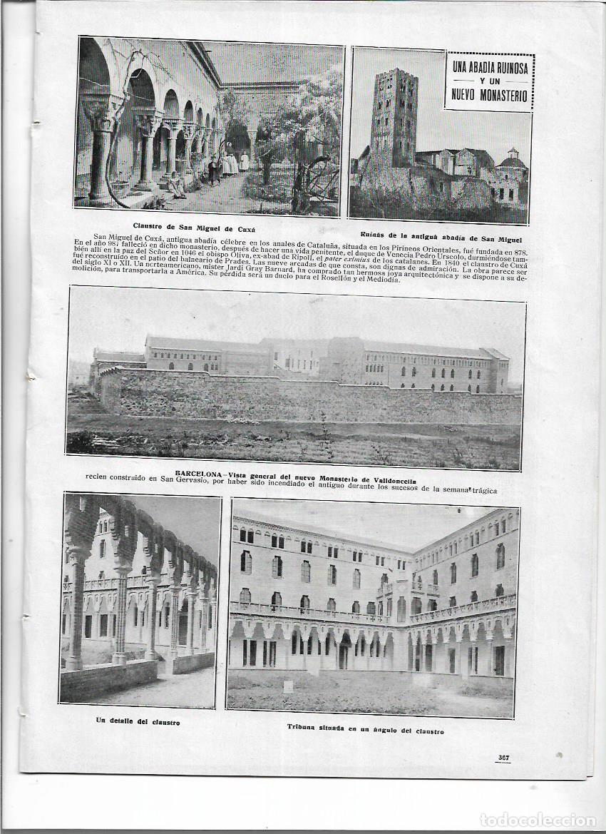 Sammeln von Zeitschriften und Zeitungen: 1913 SANT MIQUEL DE CUIXA TARRAGONA INCENDIO MUEBLES ALEU CALACEITE TERUEL TUY FEDERICO OZAMAN
