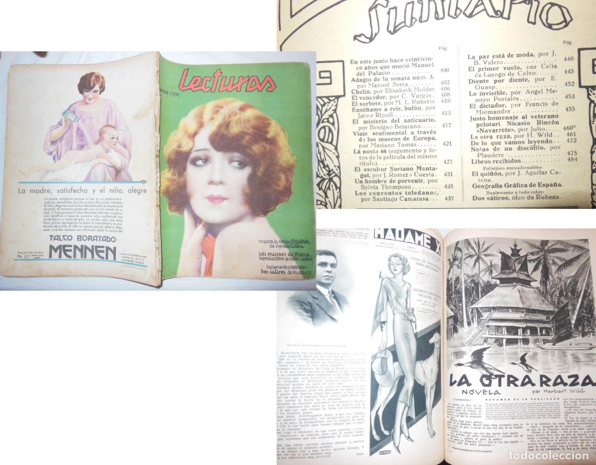 Colecionismo de Revistas e Jornais: LECTURAS. Arte y Literatura. N&ordm; 121. Junio 1931