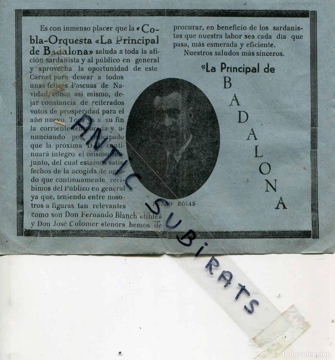 Coleccionismo de Revistas y Peri&oacute;dicos: REVISTA ANY 1955 SARDANES COBLA LA PRINCIPAL DE BADALONA PERE BIGAS FERNANDO BLANC JOSEP COLOMER