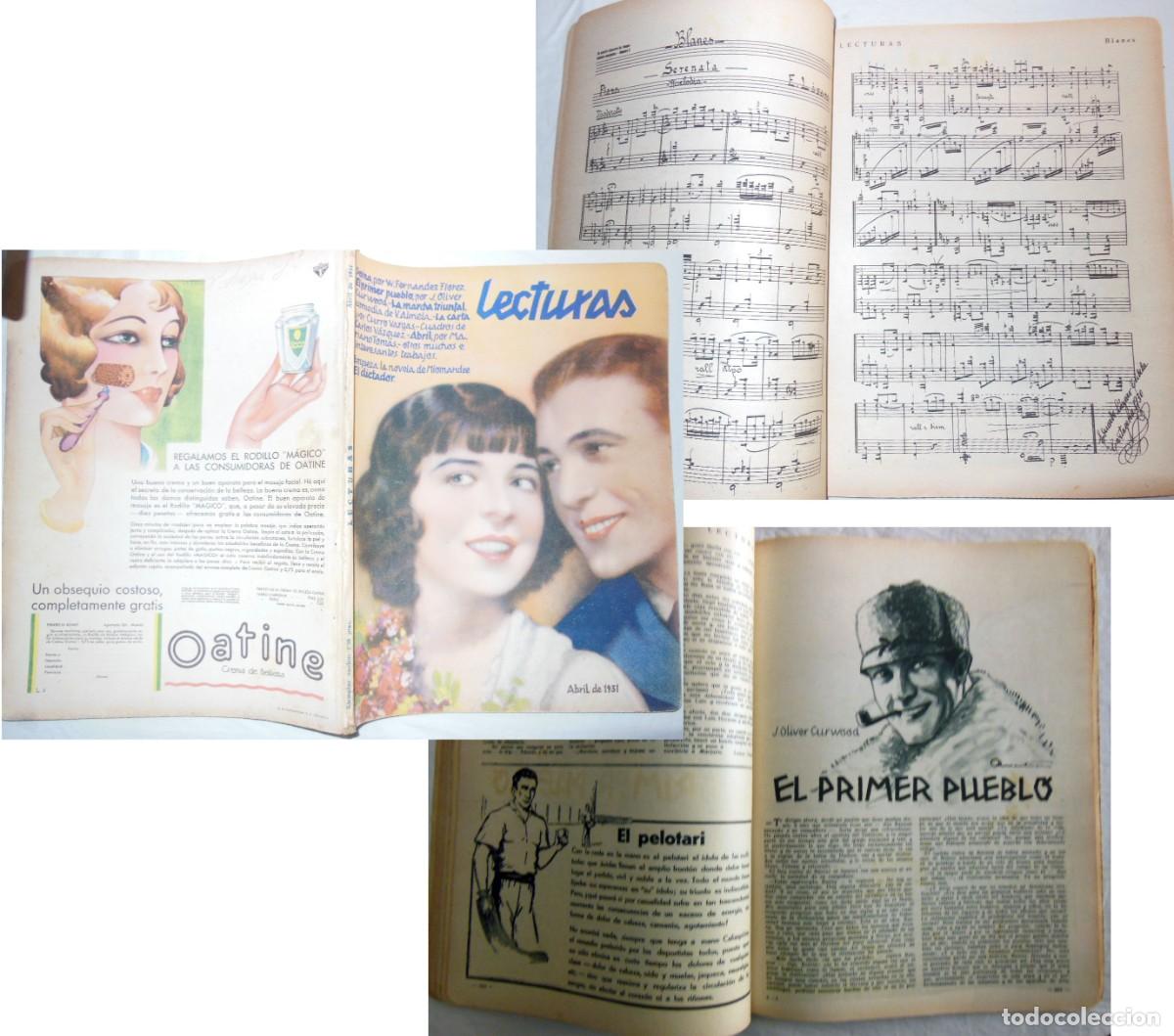 Coleccionismo de revistas y peri&oacute;dicos: LECTURAS. Arte y Literatura. N&ordm; 119. Abril 1931