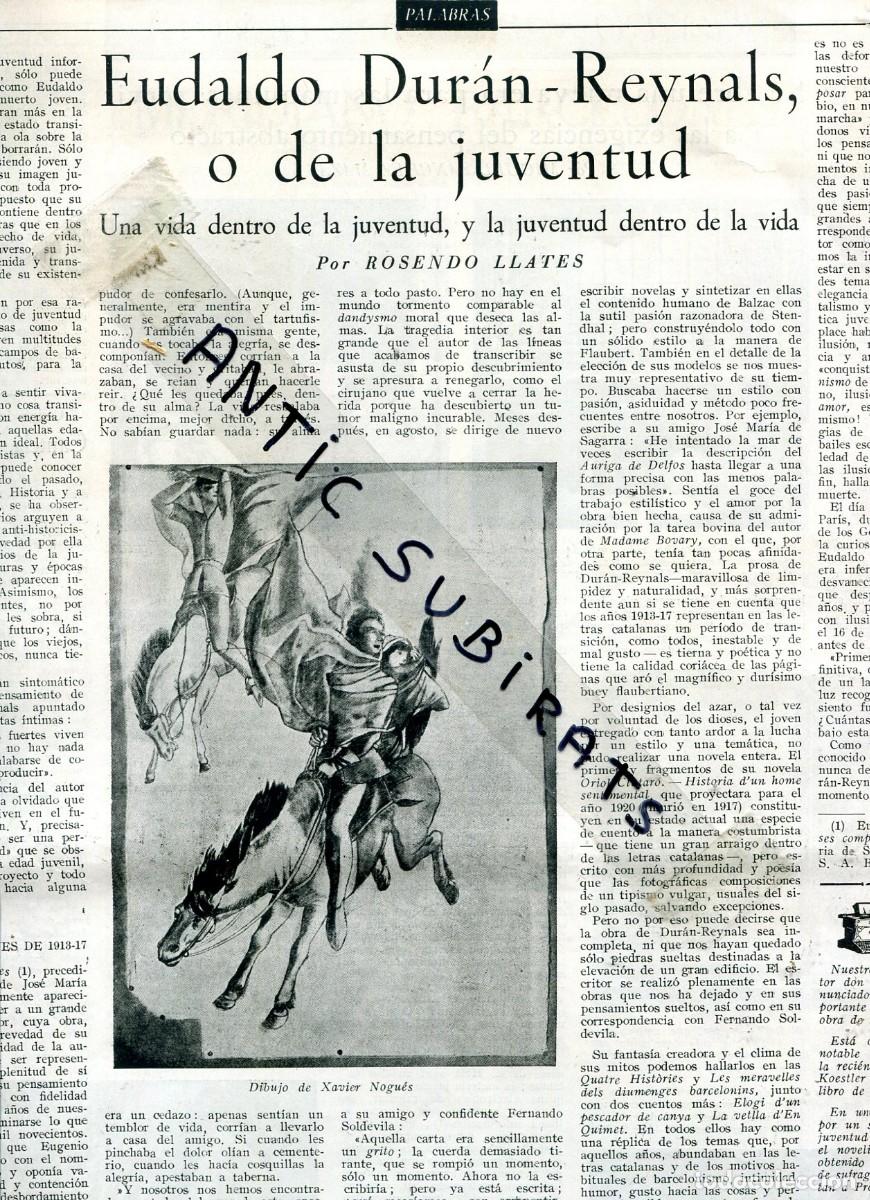 Colecionismo de Revistas e Jornais: REVISTA A&Ntilde;O 1953 EUDALDO DURAN-REYNALS LOS ISMOS DEL SIGLO XX MIRO PICASSO DALI LKEE GRIS BALLA