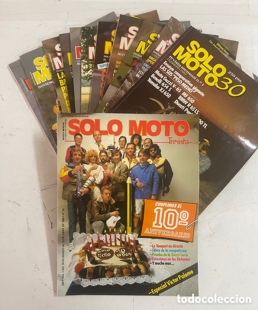 Coleccionismo de Revistas y Peri&oacute;dicos: REVISTA SOLO MOTO 30 FEBRERO/DICIEMBRE 83