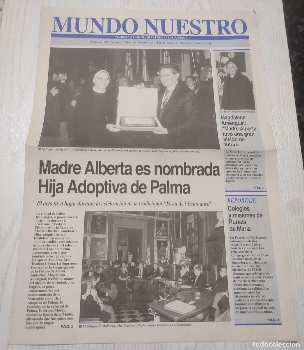 Collectionnisme de Revues et Journaux: MUNDO NUESTRO N&ordm; 1 (Marzo de 1997 &middot; 4 P&Aacute;GINAS)