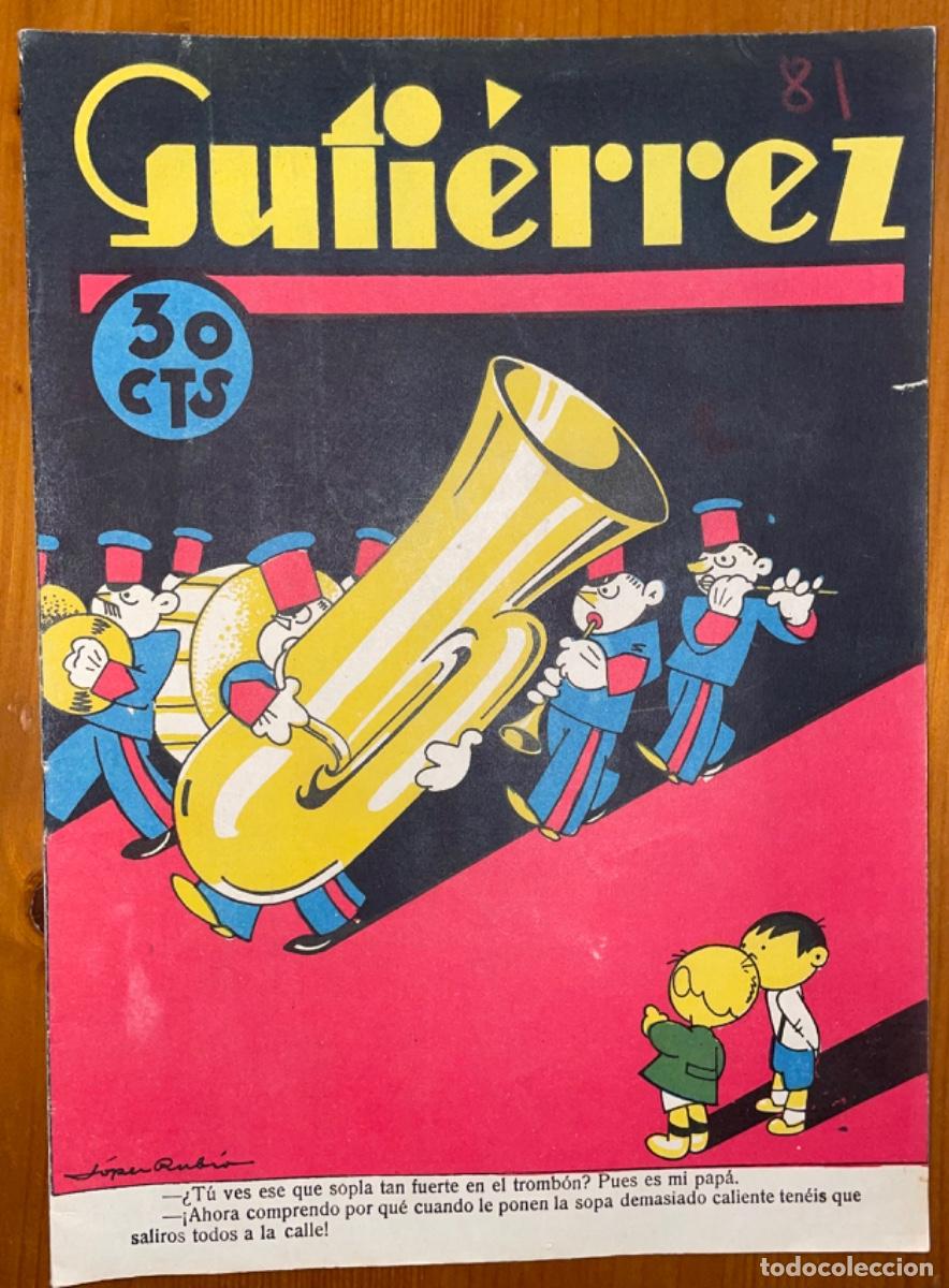 Collectionnisme de Revues et Journaux: GUTIERREZ- REVISTA SATIRICA HUMORISTICA - NUMERO 81 - 1928