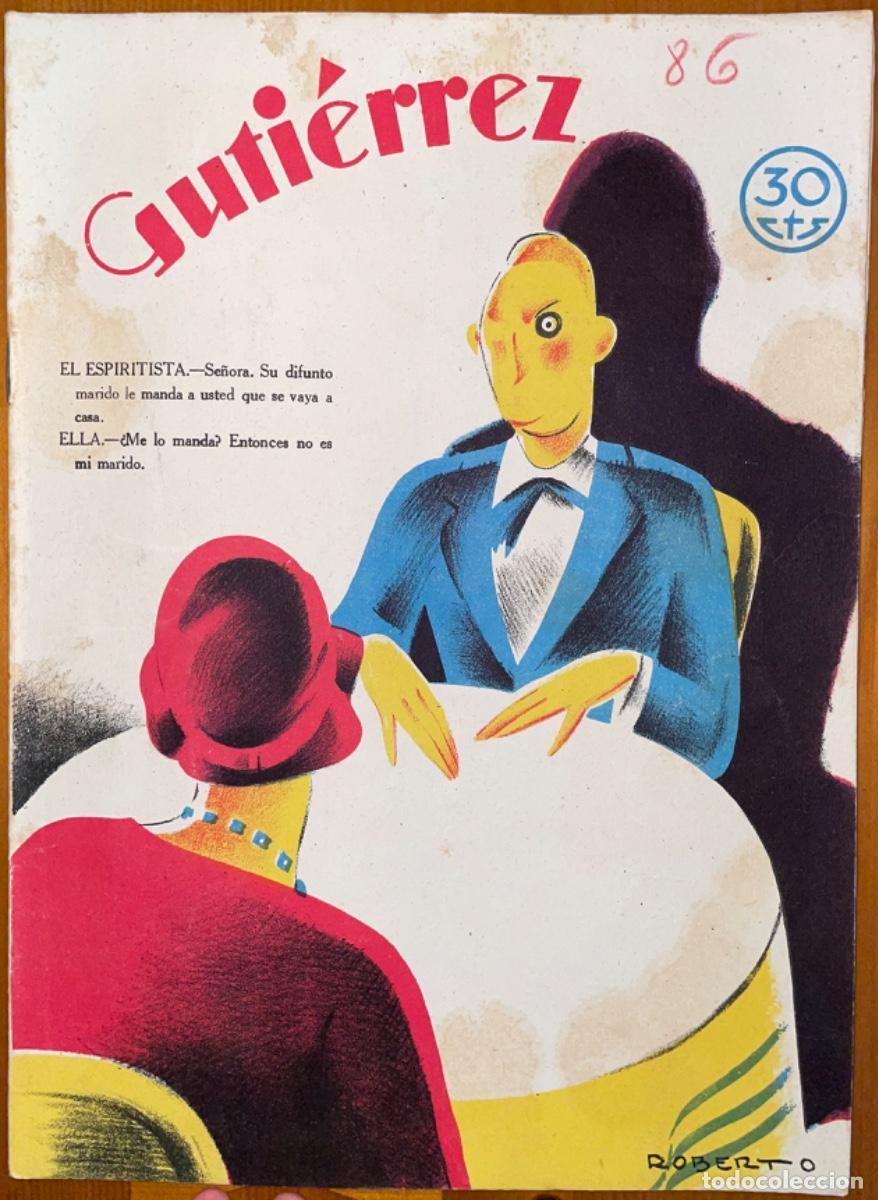 Sammeln von Zeitschriften und Zeitungen: GUTIERREZ- REVISTA SATIRICA HUMORISTICA - NUMERO 86 - 1929