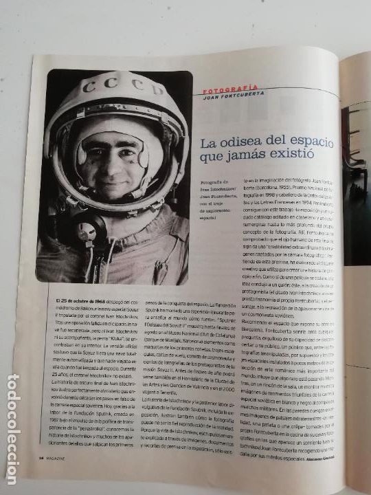 Coleccionismo de Revistas y Peri&oacute;dicos: Recorte Magazine Joan Fontcuberta Sputnik Fotograf&iacute;a La lectura para las vacaciones 1999