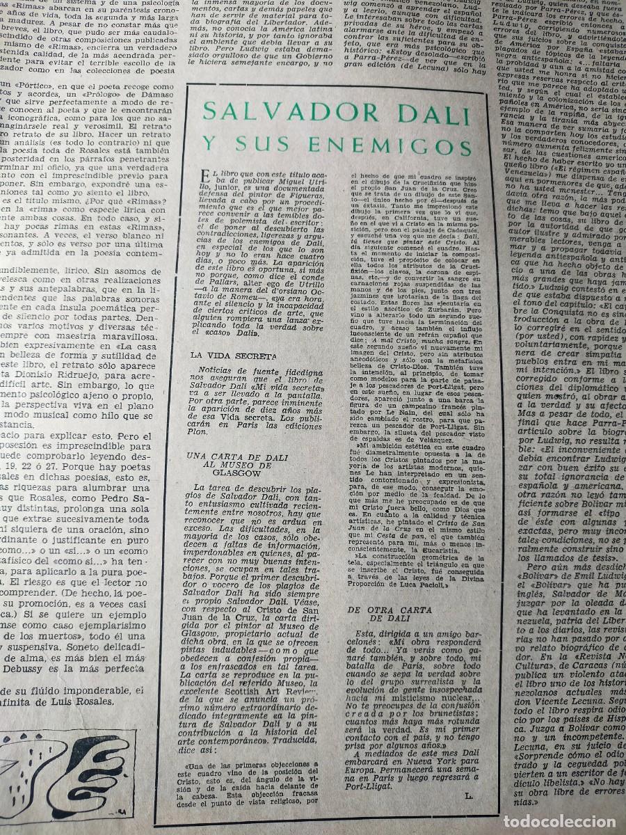 Coleccionismo de Revistas y Peri&oacute;dicos: REVISTA A&Ntilde;O 1952 ENEMIGOS DE SALVADOR DALI MUSEO GLASGOW JUAN PABLO FORNES GONZALEZ-RUANO ZUNZUNEGUI