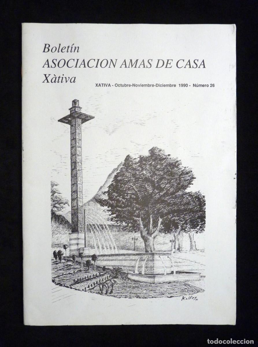 Collezionismo di Riviste e Giornali: BOLET&Iacute;N ASOCIACI&Oacute;N AMAS DE CASA X&Agrave;TIVA. N&ordm; 26, OCTUBRE-NOVIEMBRE-DICIEMBRE 1990