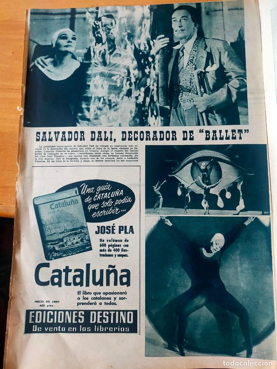 Sammeln von Zeitschriften und Zeitungen: REVISTA A&Ntilde;O 1961 SALVADOR DALI DECORA EL BALLET EN VENECIA LUDMILLA TCHERINA SCIPION EN ESPA&Ntilde;A