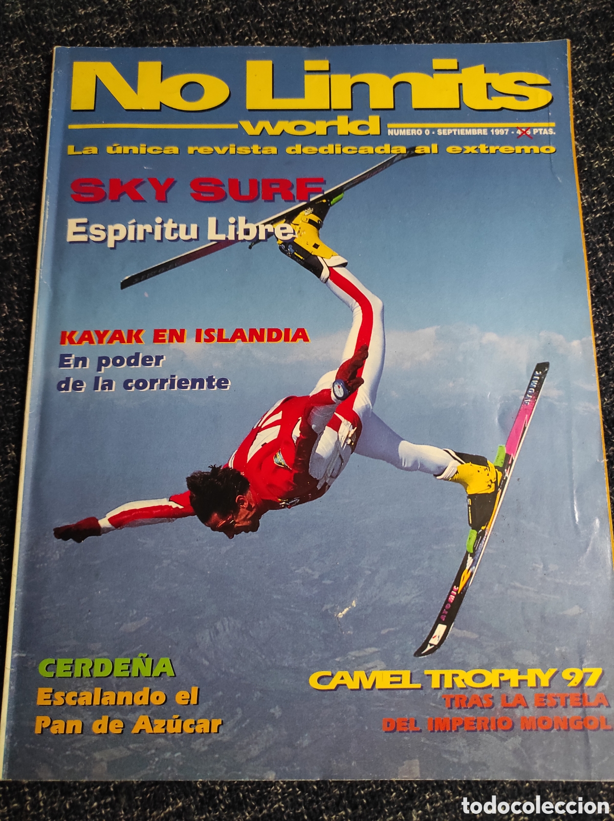 Coleccionismo de revistas y peri&oacute;dicos: REVISTA NO LIMITS WORLD. N&ordm; 0. SEPTIEMBRE 1997. SKY SURF EXTREMO - CAMEL TROPHY