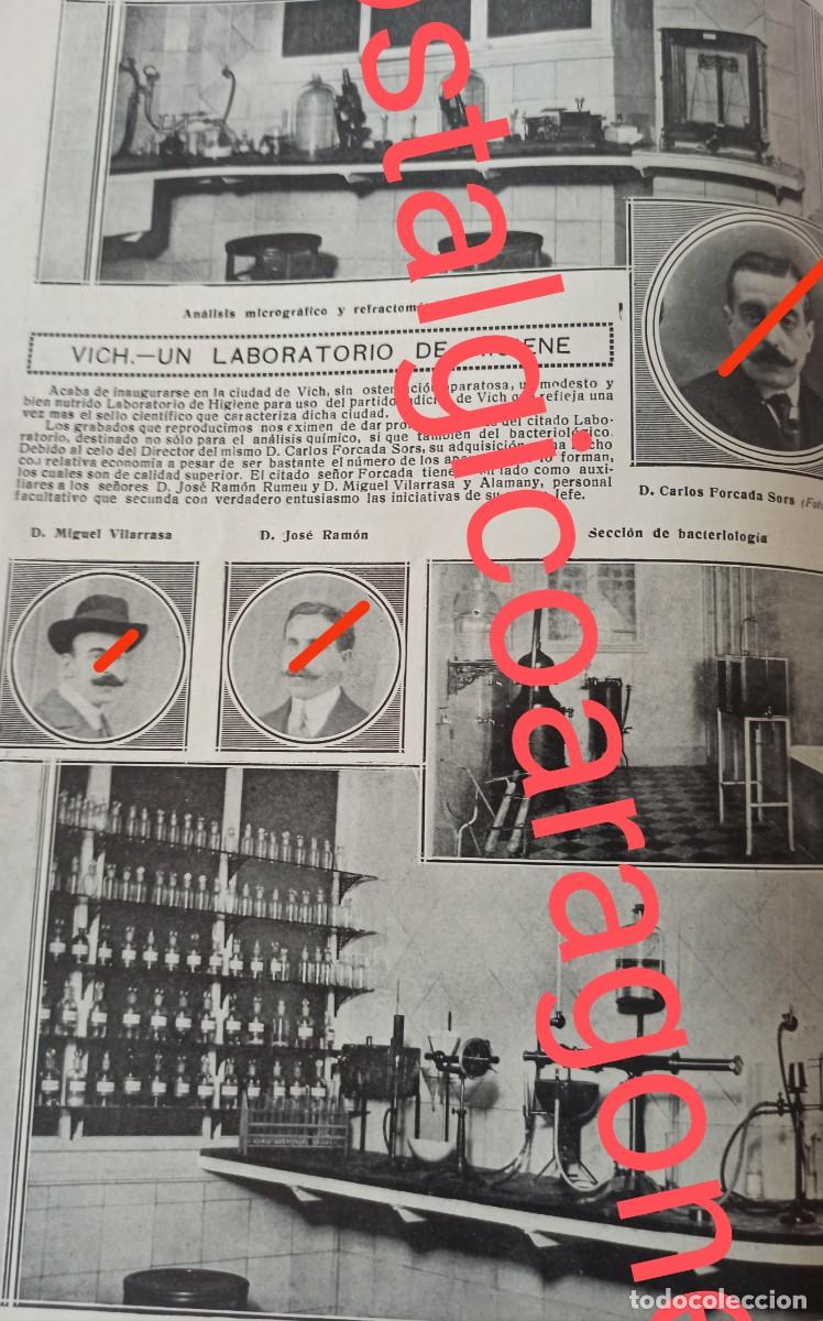 Coleccionismo de revistas y peri&oacute;dicos: Vich laboratorio de higiene inaugurado foto revista princ siglo XX 19MM
