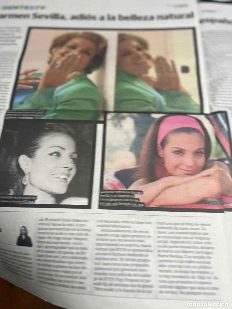Coleccionismo de Revistas y Peri&oacute;dicos: Art&iacute;culo sobre el fallecimiento de CARMEN SEVILLA.