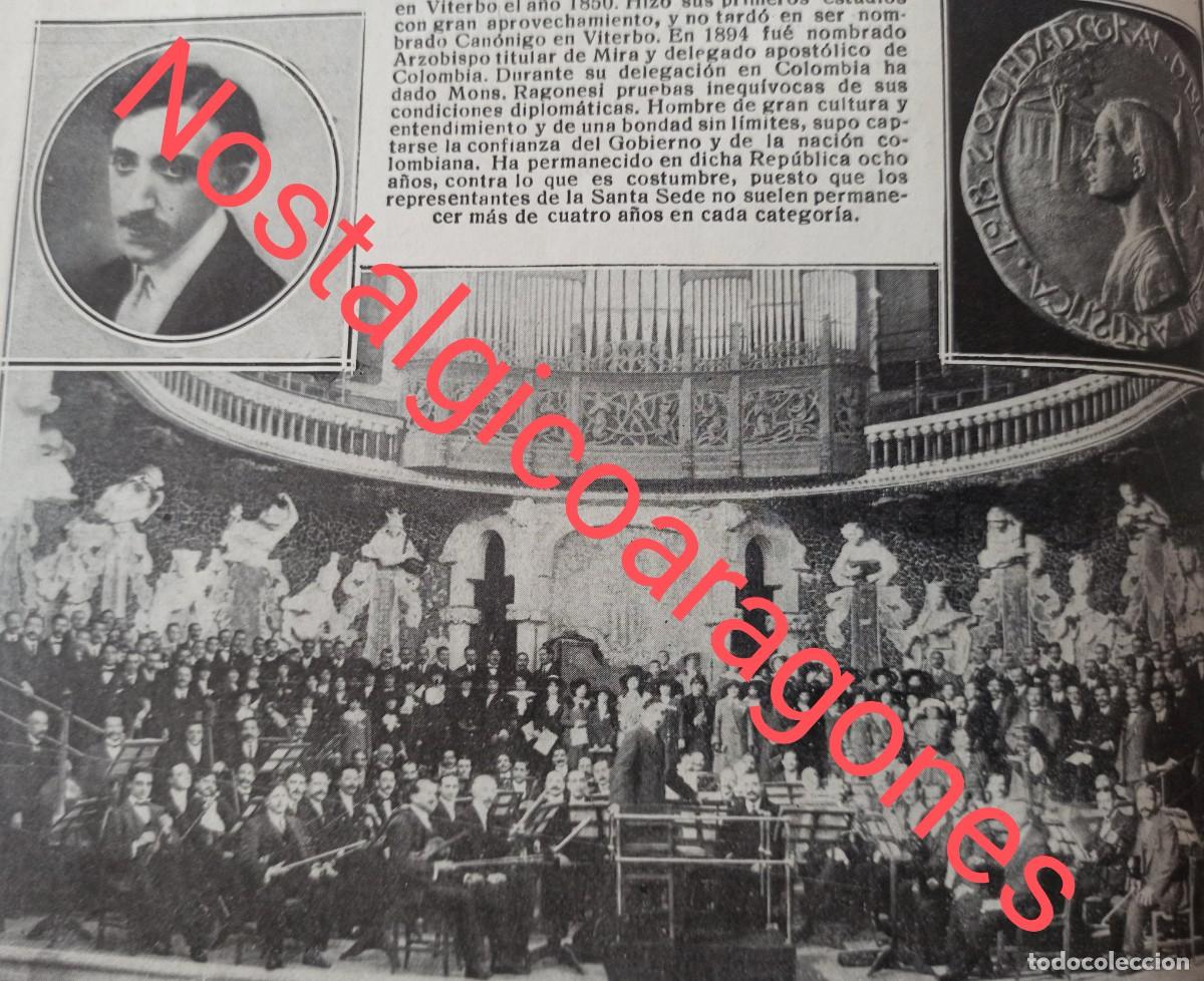 Coleccionismo de revistas y peri&oacute;dicos: Orfe&oacute;n Bilbao Palau M&uacute;sica Catalana y calles Foto revista princ siglo XX 19MM