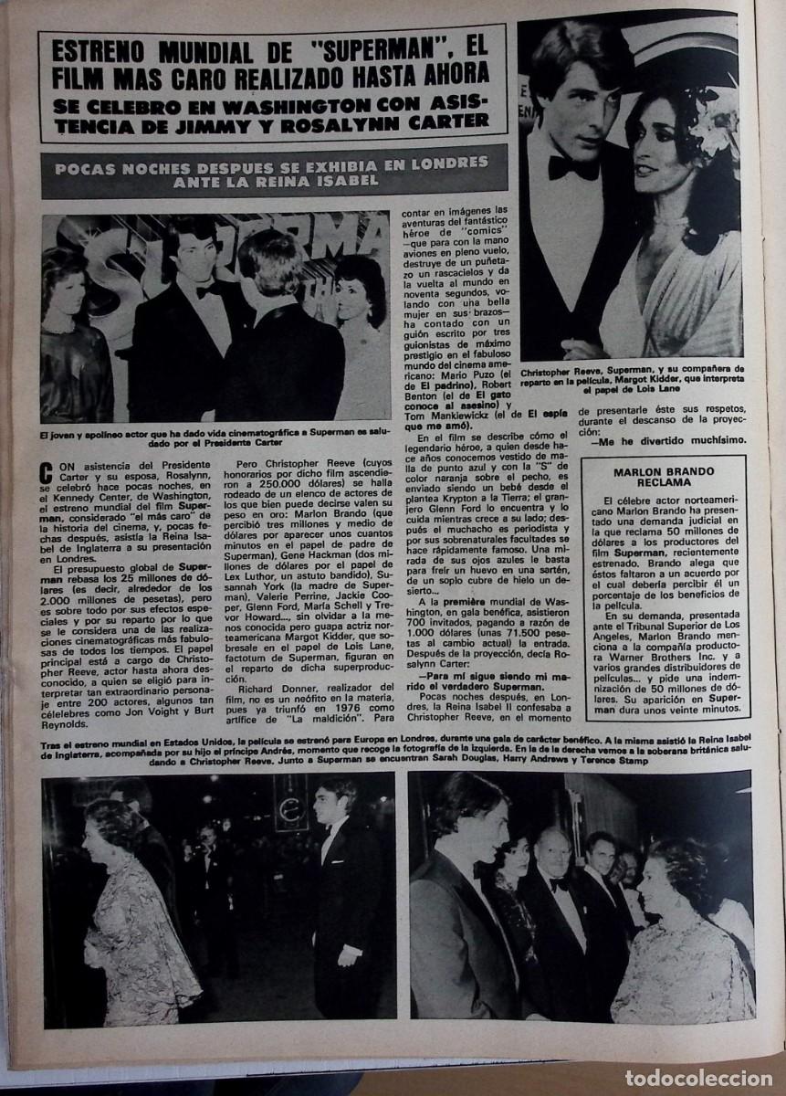 Coleccionismo de revistas y peri&oacute;dicos: ELIZABETH II QUEEN IN SUPERMAN PREMIER CHRISTOPHER REEVE MARGOT KIDDER