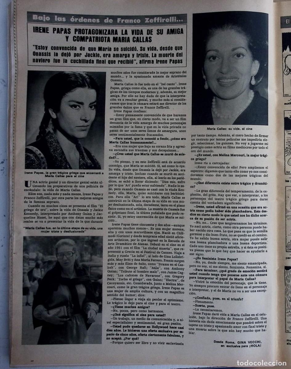 Sammeln von Zeitschriften und Zeitungen: IRENE PAPAS MARIA CALLAS CALAS