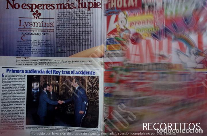 Coleccionismo de Revistas y Peri&oacute;dicos: REY JUAN CARLOS I TRAS EL ACCIDENTE DE ESQUI TIERNO GALVAN