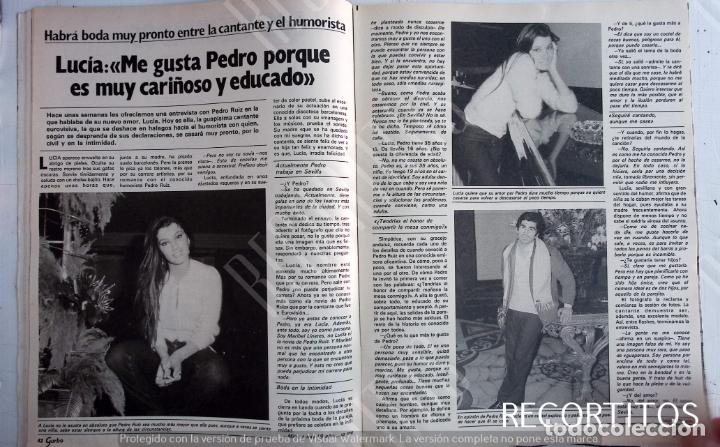 Collection Magazines and Newspapers: LUCIA EUROVISION PEDRO RUIZ