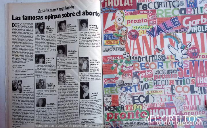 Colecionismo de Revistas e Jornais: ANA TORROJA MECANO CHARO LOPEZ MARISA MEDINA MASSIEL VIOLETA CELA LOLA FORNER MISS ESPA&Ntilde;A ADRIANA OZ