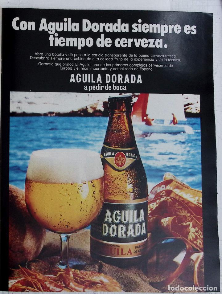 Coleccionismo de Revistas y Peri&oacute;dicos: CERVEZA EL AGUILA DORADA ANUNCIO PUBLICIDAD
