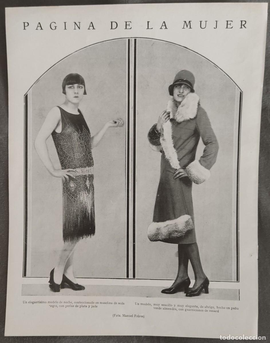 Sammeln von Zeitschriften und Zeitungen: Hoja revista nuevo mundo,1927,pagina de la mujer, productos maquillaje de mujer, colonia, jab&oacute;n