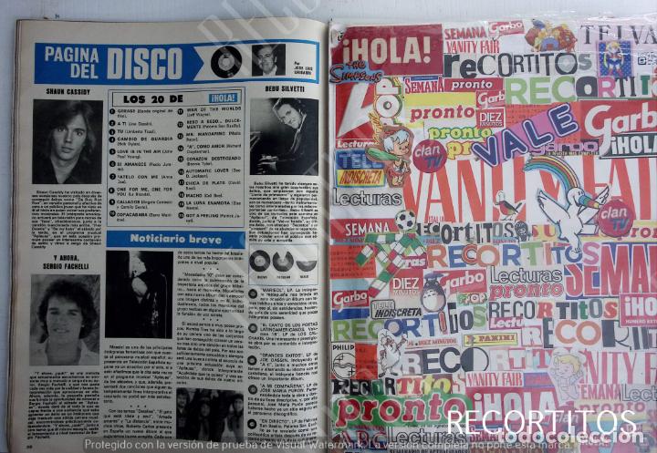 Coleccionismo de Revistas y Peri&oacute;dicos: SHAUN CASSIDY SERGIO FACHELLI MASSIEL BEBU SILVETTI RUMBA TRES