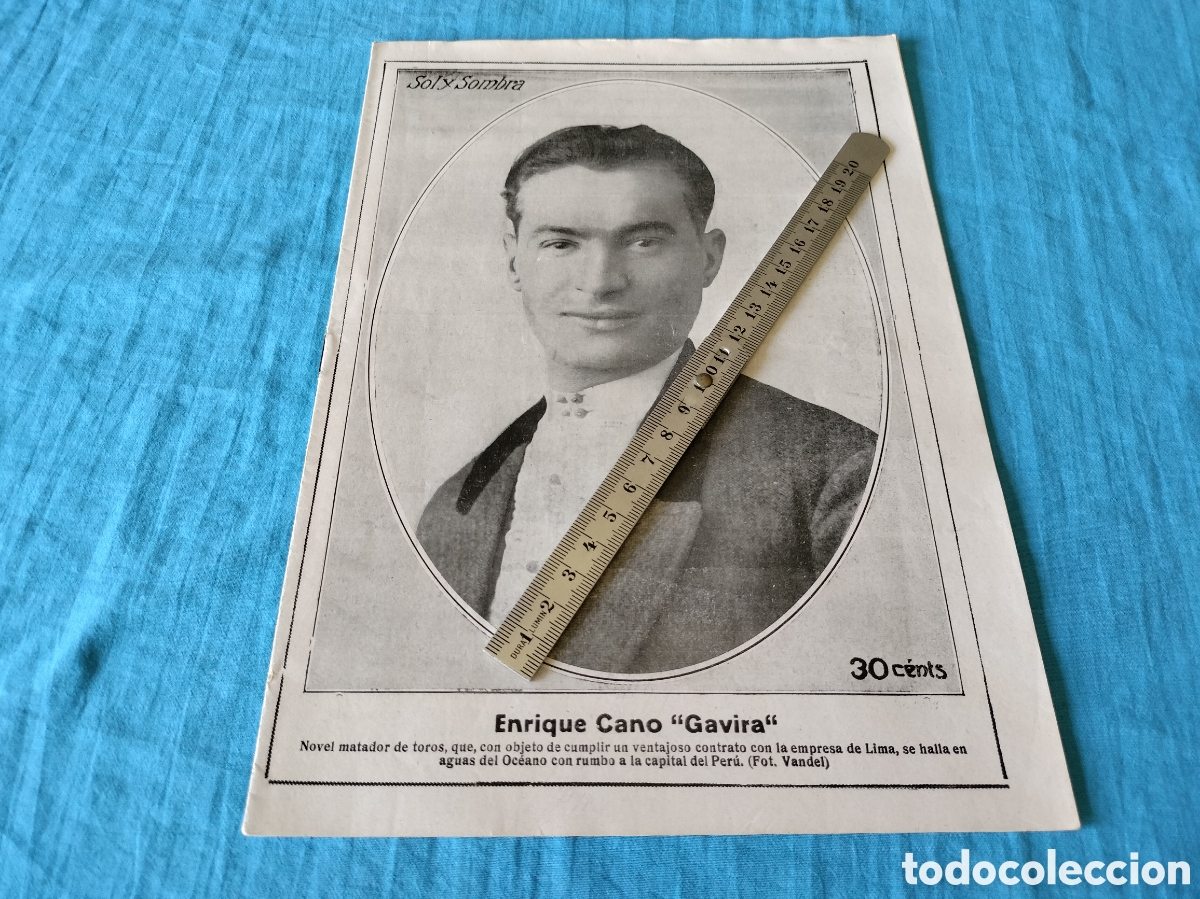 Sammeln von Zeitschriften und Zeitungen: REVISTA SOL Y SOMBRA 1331 A&Ntilde;O 1923 ENRRIQUE CANO GAVIRA
