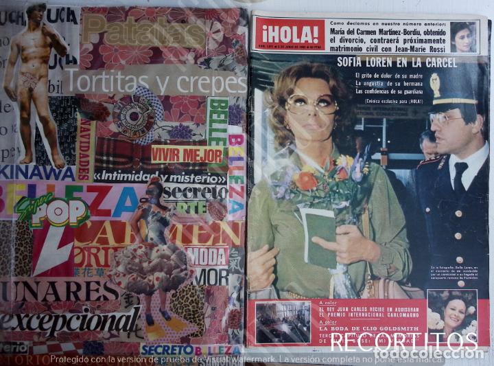 Coleccionismo de Revistas y Peri&oacute;dicos: RECORTE PORTADA SOFIA LOREN EN LA CARCEL LUCIA BOSE