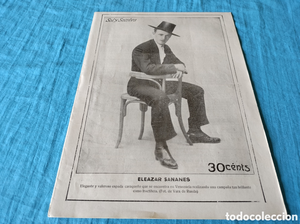 Coleccionismo de Revistas y Peri&oacute;dicos: REVISTA SOL Y SOMBRA 1301 A&Ntilde;O 1923 ELEAZAR SANANES