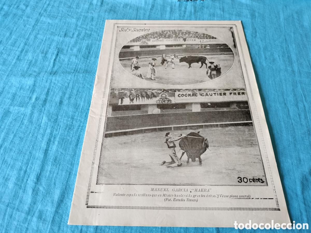 Coleccionismo de Revistas y Peri&oacute;dicos: REVISTA SOL Y SOMBRA 1302 A&Ntilde;O 1923 MANUEL GARCIA MAERA