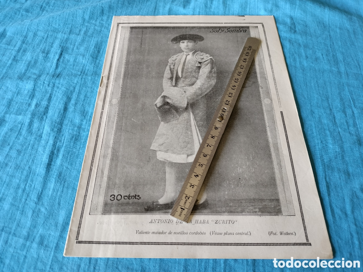 Coleccionismo de Revistas y Peri&oacute;dicos: REVISTA SOL Y SOMBRA 1303 A&Ntilde;O 1923 ANTONIO DEL HABA ZURITO