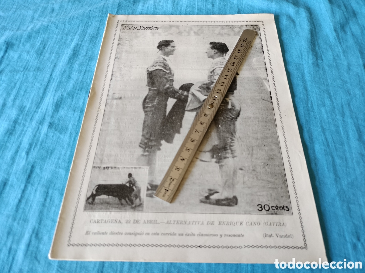 Coleccionismo de Revistas y Peri&oacute;dicos: REVISTA SOL Y SOMBRA 1308 A&Ntilde;O 1923 ALTERNATIVA ENRRIQUE CANO GAVIRA