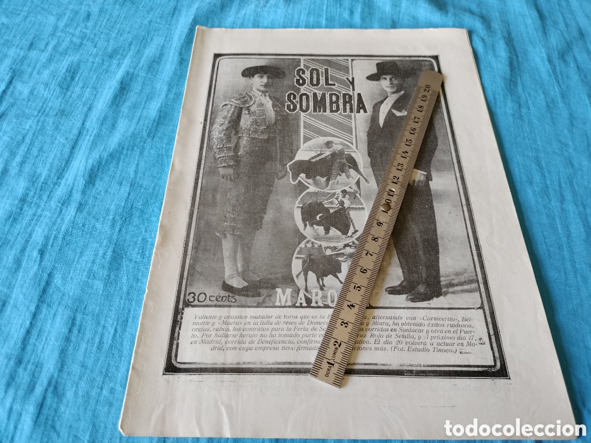 Coleccionismo de Revistas y Peri&oacute;dicos: REVISTA SOL Y SOMBRA 1310 A&Ntilde;O 1923 MARQUE