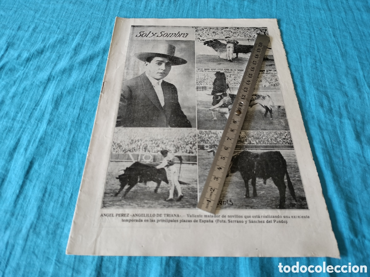 Coleccionismo de Revistas y Peri&oacute;dicos: REVISTA SOL Y SOMBRA 1316 A&Ntilde;O 1923 ANGEL PEREZ ANGELILLO DE TRIANA