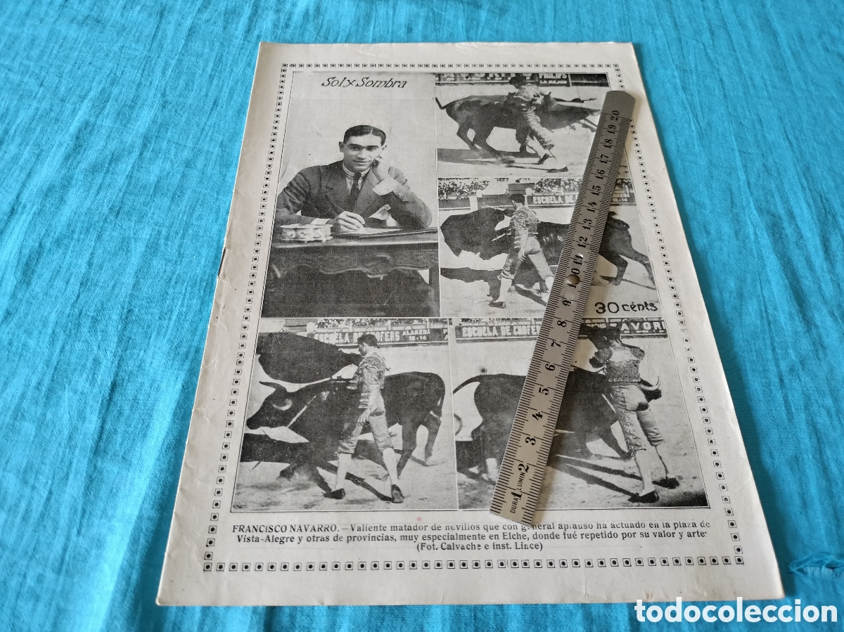 Coleccionismo de Revistas y Peri&oacute;dicos: REVISTA SOL Y SOMBRA 1317 A&Ntilde;O 1923 FRANCISCO NAVARRO