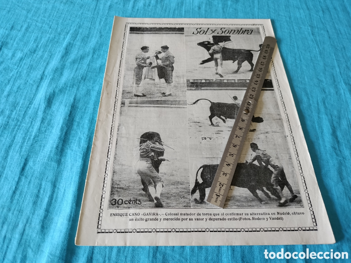 Coleccionismo de Revistas y Peri&oacute;dicos: REVISTA SOL Y SOMBRA 1315 A&Ntilde;O 1923 ENRRIQUE CANO GAVIRA