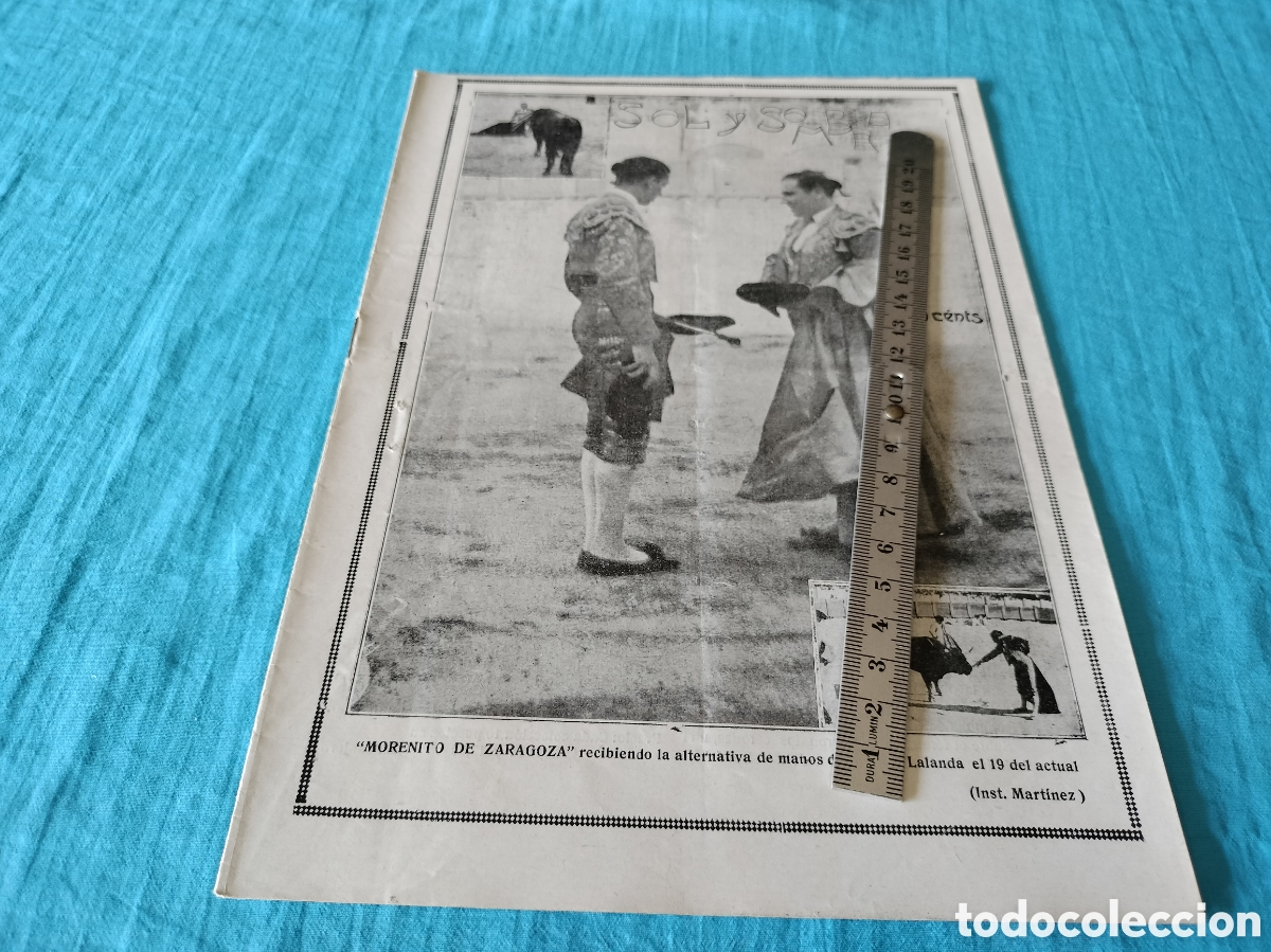Coleccionismo de Revistas y Peri&oacute;dicos: REVISTA SOL Y SOMBRA 1325 A&Ntilde;O 1923 MORENITO DE ZARAGOZA