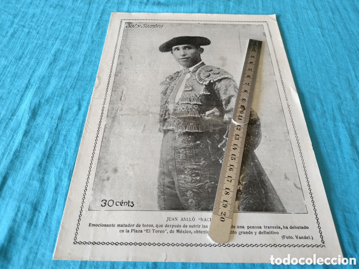 Collection Magazines and Newspapers: REVISTA SOL Y SOMBRA 1332 A&Ntilde;O 1923 JUAN ANLLO NACIONAL II