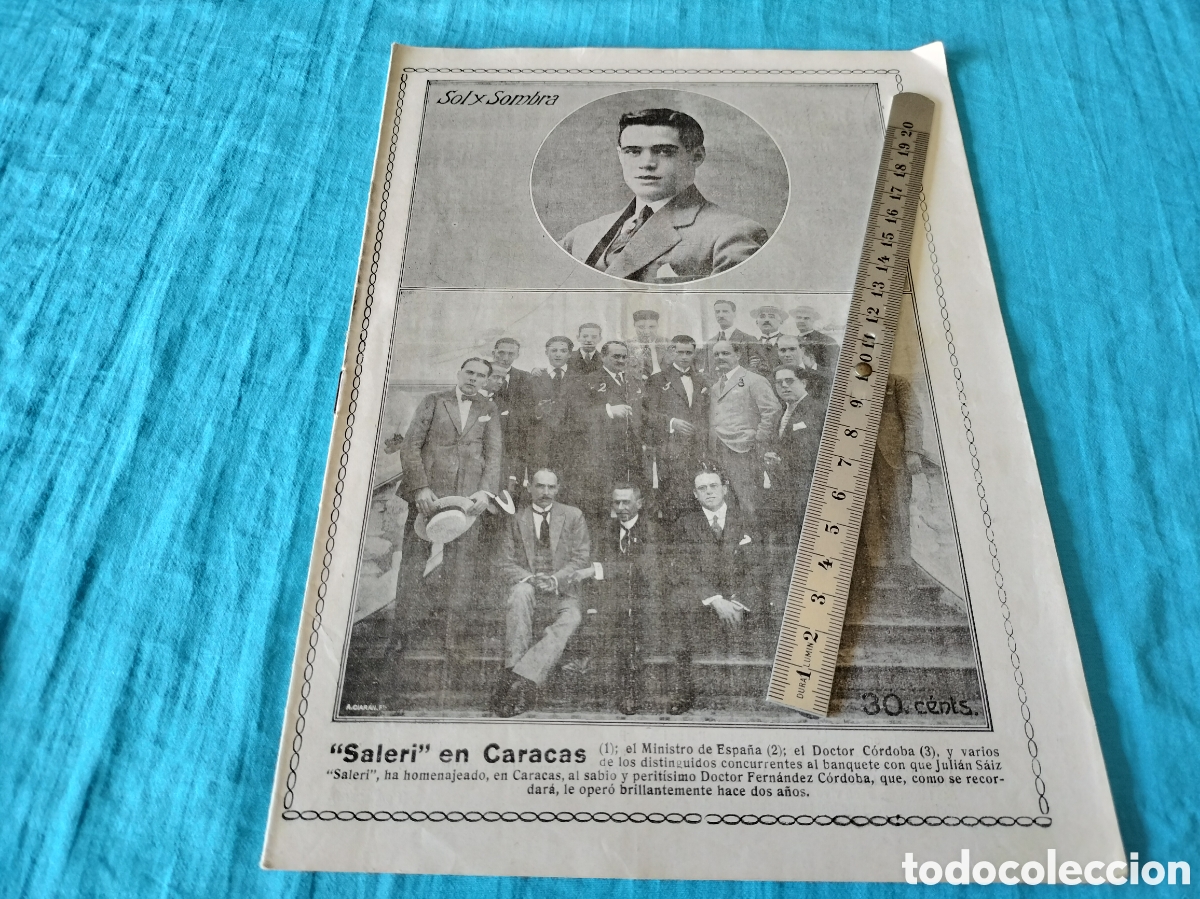 Collection Magazines and Newspapers: REVISTA SOL Y SOMBRA 1335 A&Ntilde;O 1923 SALERI