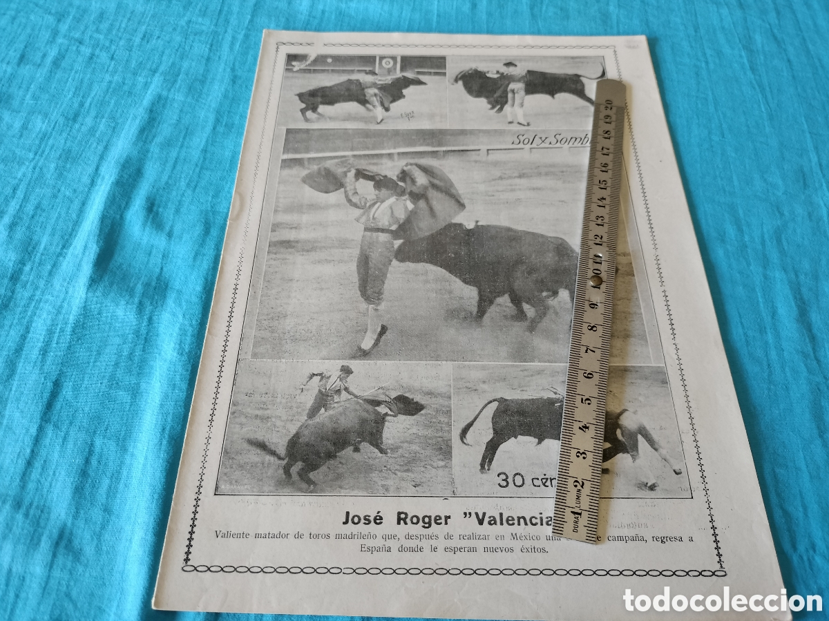 Coleccionismo de Revistas y Peri&oacute;dicos: REVISTA SOL Y SOMBRA 1336 A&Ntilde;O 1923 JOSE ROGER VALENCIA