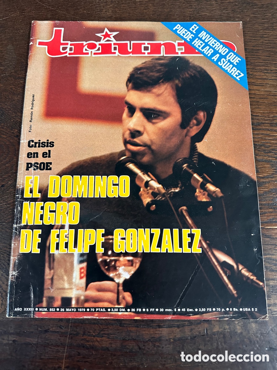 Colecionismo de Revistas e Jornais: REVISTA TRIUNFO NUM 852 26 DE MAYO 1978