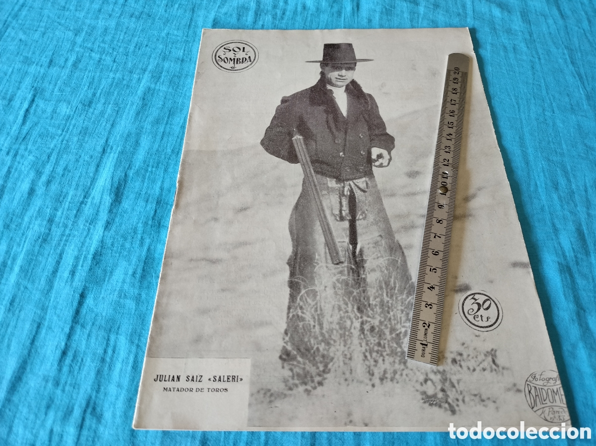 Coleccionismo de Revistas y Peri&oacute;dicos: REVISTA SOL Y SOMBRA 1381 A&Ntilde;O 1925 JULIAN SAINZ SALERI