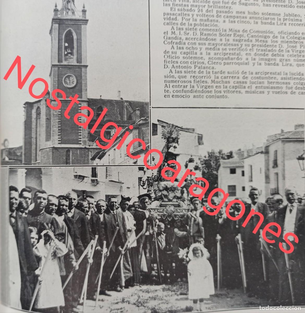 Sammeln von Zeitschriften und Zeitungen: Sagunto fiestas nuevo campanario procesi&oacute;n N Sra Desamparados foto revista princ siglo XX 19MM