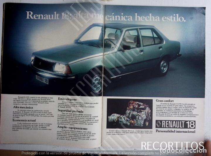 Coleccionismo de Revistas y Peri&oacute;dicos: RENAULT 18 ANUNCIO PUBLICIDAD