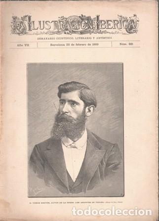 Coleccionismo de Revistas y Peri&oacute;dicos: LA ILUSTRACION IBERICA - A&Ntilde;O VII - 23 FEBRERO 1889 - N&ordm; 321 - A-REVIL-0888