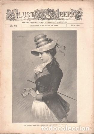 Coleccionismo de Revistas y Peri&oacute;dicos: LA ILUSTRACION IBERICA - A&Ntilde;O VII - 9 MARZO 1889 - N&ordm; 323 - A-REVIL-0889