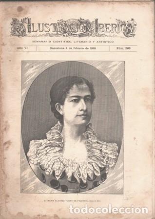 Coleccionismo de Revistas y Peri&oacute;dicos: LA ILUSTRACION IBERICA - A&Ntilde;O VI - 4 FEBRERO 1888 - N&ordm; 266 - A-REVIL-0890