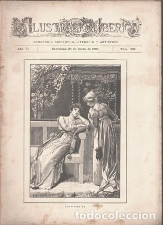 Coleccionismo de Revistas y Peri&oacute;dicos: LA ILUSTRACION IBERICA - A&Ntilde;O VI - 28 ENERO 1888 - N&ordm; 265 - A-REVIL-0891