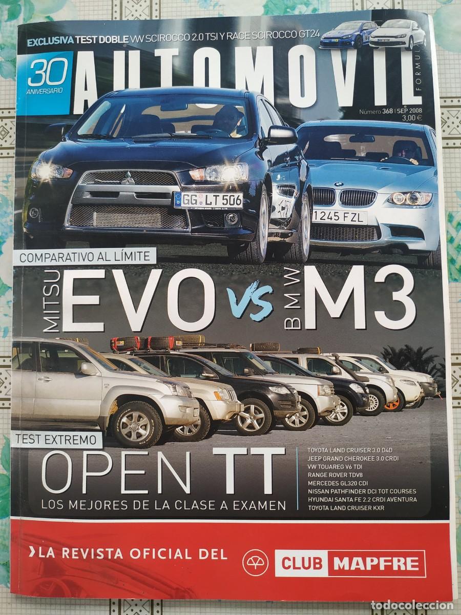Coleccionismo de Revistas y Peri&oacute;dicos: REVISTA AUTOMOVIL 368 MITSUBISHI EVO - BMW M3 - WOLKSVAGEN SCIROCCO